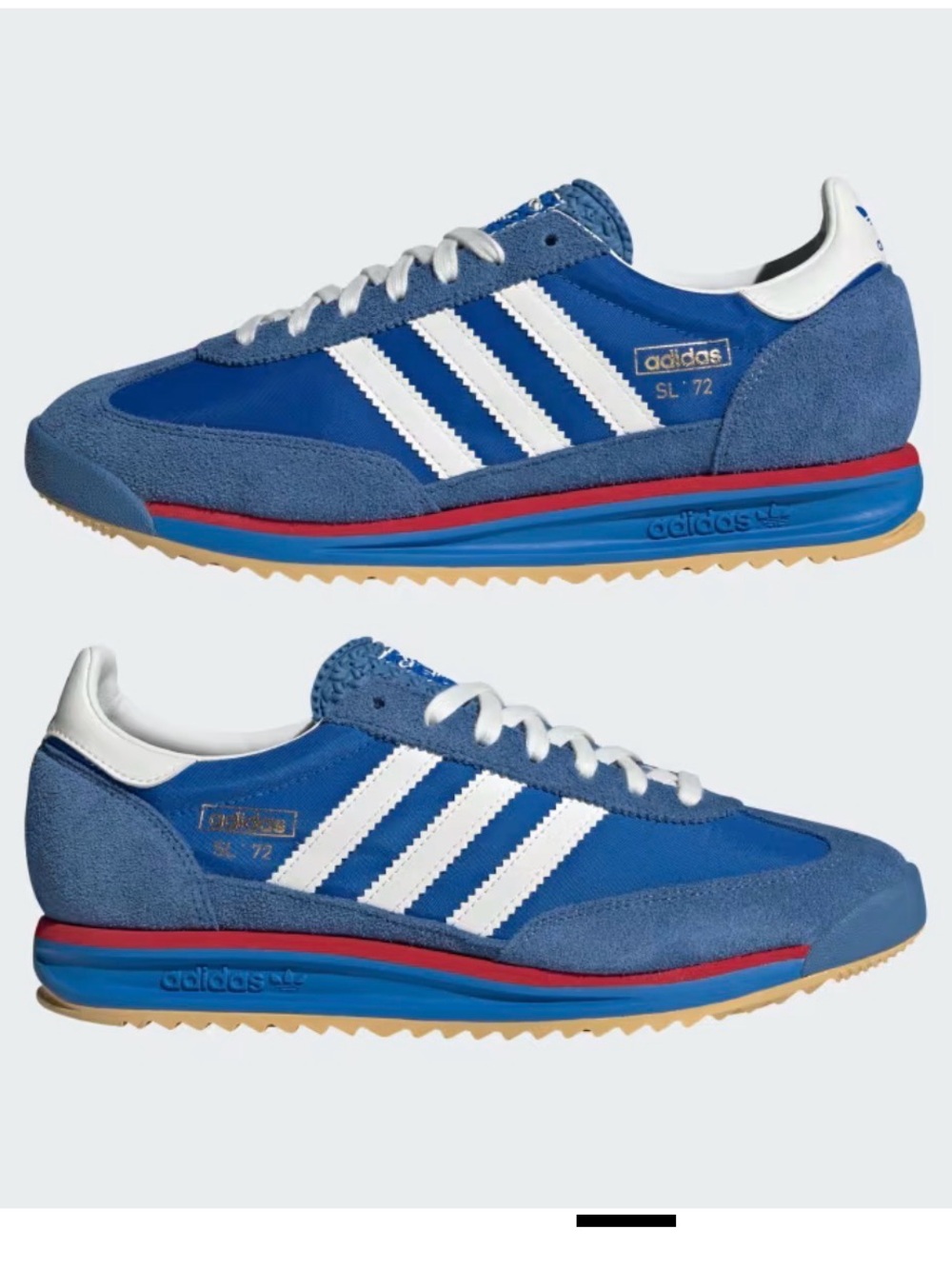 adidas SL-72 Blue, White & Red Retro Trainer Sneakers